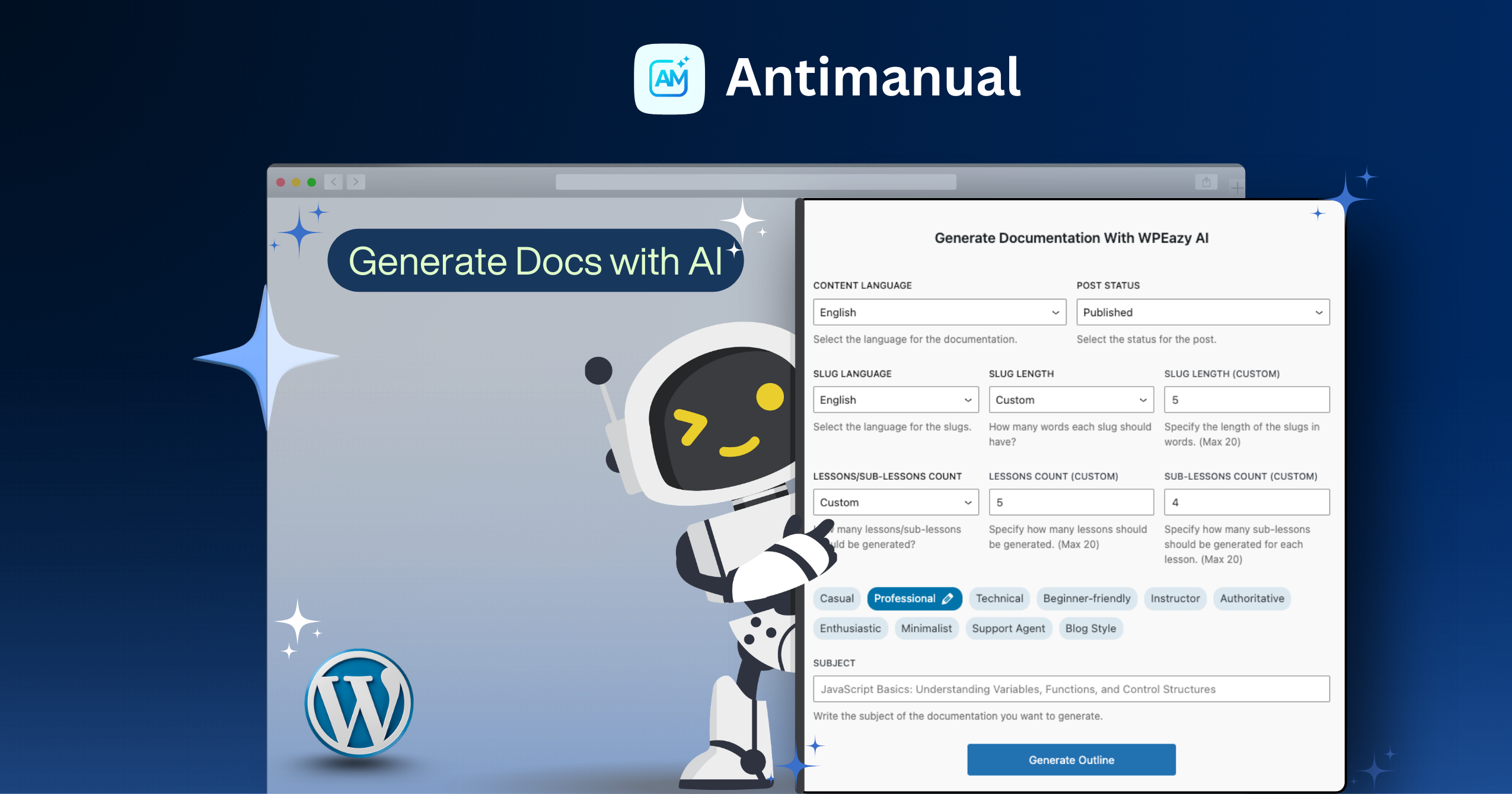 Generate Documentation Automatically