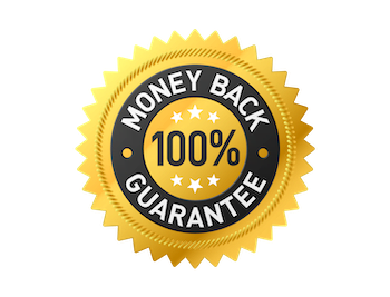 100% money-back guarantee badge