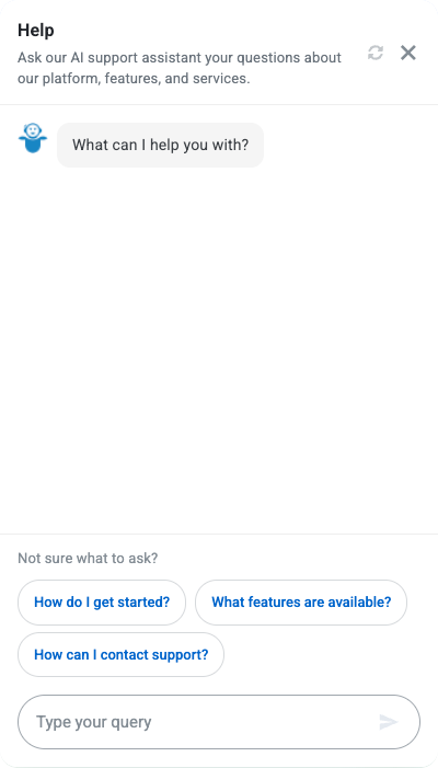Antimanual AI chat interface on a WordPress website